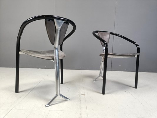 Japanese Dining Chairs by Toshiyuki Kita for Aidec Japan, 1980s, Set of 4-IRH-2028831