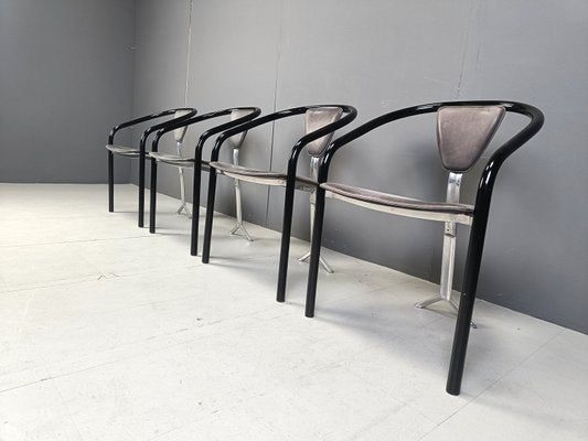 Japanese Dining Chairs by Toshiyuki Kita for Aidec Japan, 1980s, Set of 4-IRH-2028831