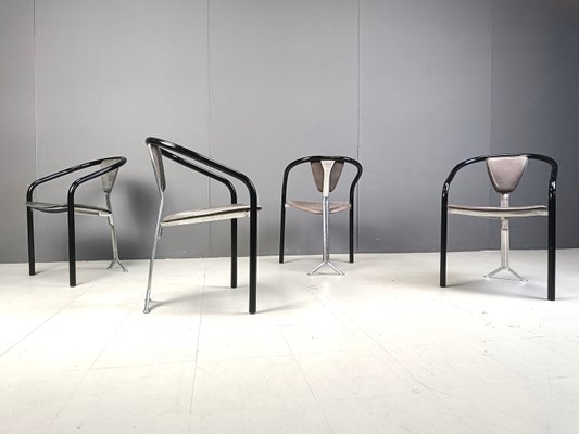 Japanese Dining Chairs by Toshiyuki Kita for Aidec Japan, 1980s, Set of 4-IRH-2028831