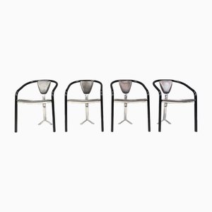 Japanese Dining Chairs by Toshiyuki Kita for Aidec Japan, 1980s, Set of 4-IRH-2028831