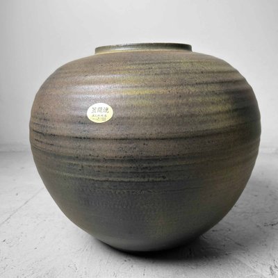 Japanese Kasama Ware Tsubo Vase by Kashiwa Touen Hobun, 1960s-DWL-1762391