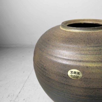 Japanese Kasama Ware Tsubo Vase by Kashiwa Touen Hobun, 1960s-DWL-1762391