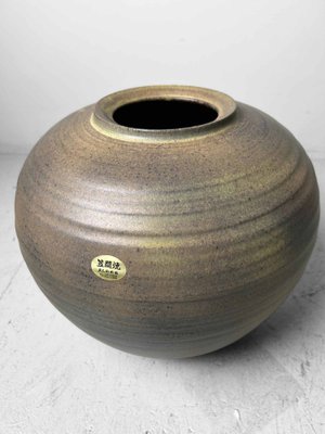 Japanese Kasama Ware Tsubo Vase by Kashiwa Touen Hobun, 1960s-DWL-1762391