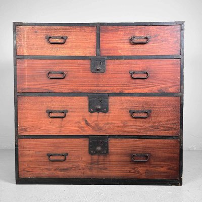 Japanese Kimono Tansu Chest of Drawers, 1890s-DWL-2020382