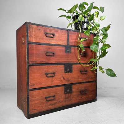 Japanese Kimono Tansu Chest of Drawers, 1890s-DWL-2020382