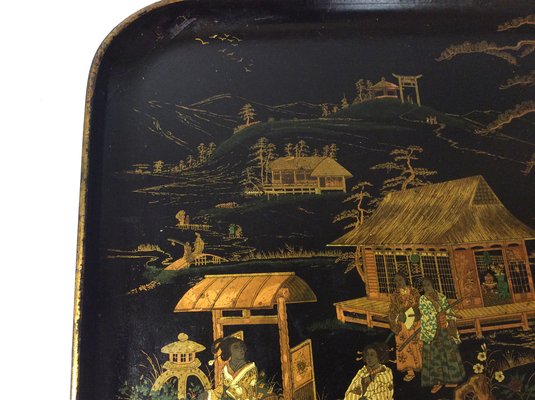 Japanese Lacquered and Decorated Tray-QZG-1764399