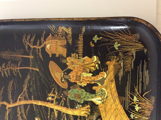 Japanese Lacquered and Decorated Tray-QZG-1764399