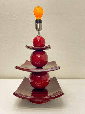 Japanese Pagoda Table Lamp by Louis Drimmer, France, 1980s-WZZ-2041309