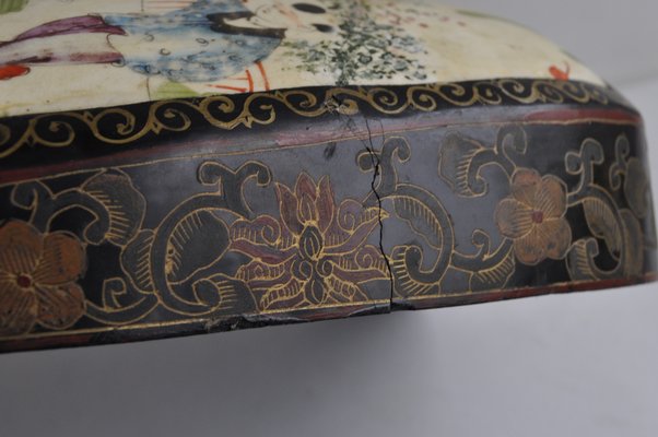 Japanese Picnic Box in Porcelain and Lacquer-KHH-1217978