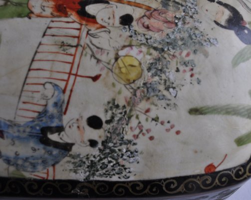 Japanese Picnic Box in Porcelain and Lacquer-KHH-1217978