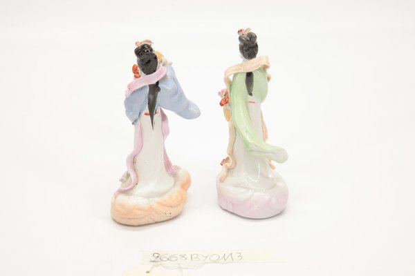 Japanese Porcelain Figures, Italy, 1980s, Set of 2-RAQ-1783805