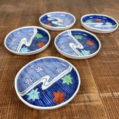 Japanese Porcelain Plates, 1970s, Set of 5-DWL-2028276