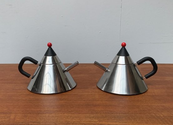 Japanese Postmodern Stainless Steel Kettle, Set of 2-UAH-1050751