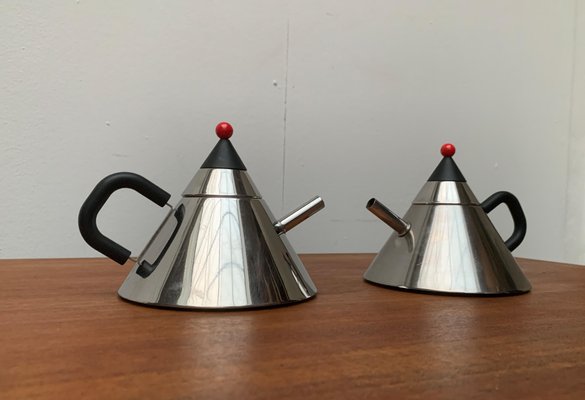 Japanese Postmodern Stainless Steel Kettle, Set of 2-UAH-1050751