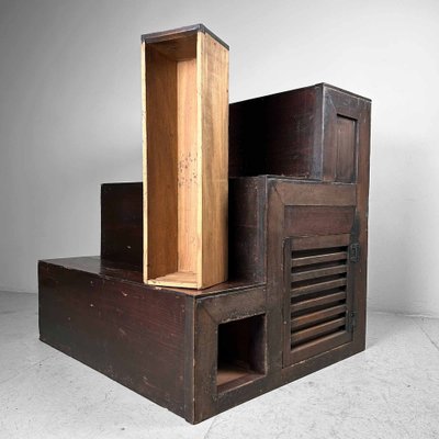 Japanese Staircase Cabinet, 1920s-DWL-1787519