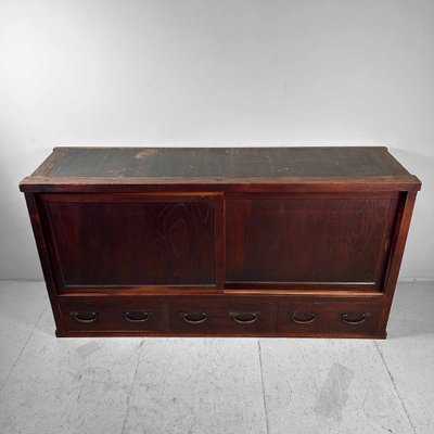 Japanese Tansu Low Cabinet, 1920s-DWL-1802998