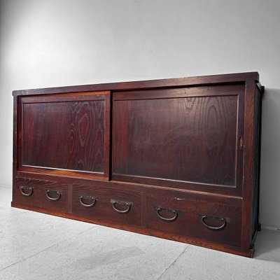 Japanese Tansu Low Cabinet, 1920s-DWL-1802998