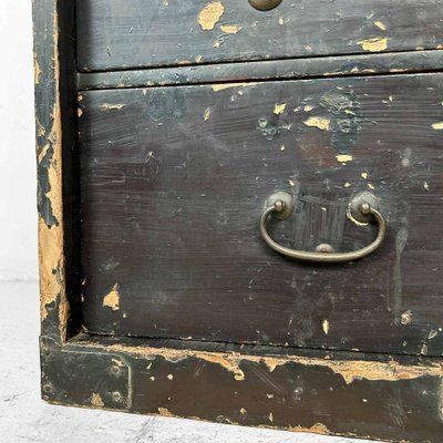 Japanese Tansu Meiji Lacquer Chest of Drawers, 1890s-DWL-1805378