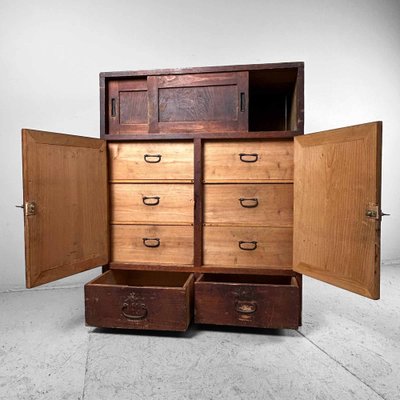 Japanese Tansu Storage Cabinet, 1930s-DWL-1780635