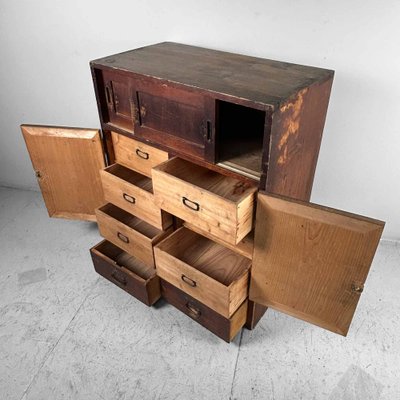 Japanese Tansu Storage Cabinet, 1930s-DWL-1780635