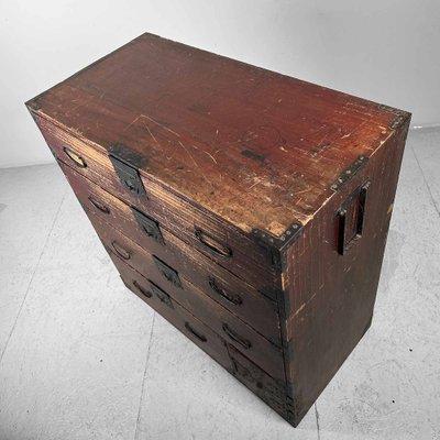 Japanese Traditional Tansu Chest of Drawers, 1890s-DWL-1803020