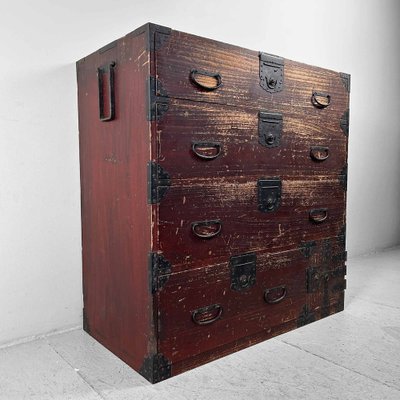 Japanese Traditional Tansu Chest of Drawers, 1890s-DWL-1803020