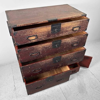 Japanese Traditional Tansu Chest of Drawers, 1890s-DWL-1803020