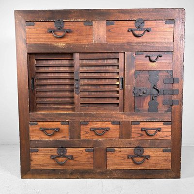 Japanese Traditional Tansu Storage Cabinet, 1890s-DWL-2020480