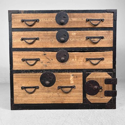 Japanese Traditional Tansu Storage Cabinet, 1890s-DWL-2020387