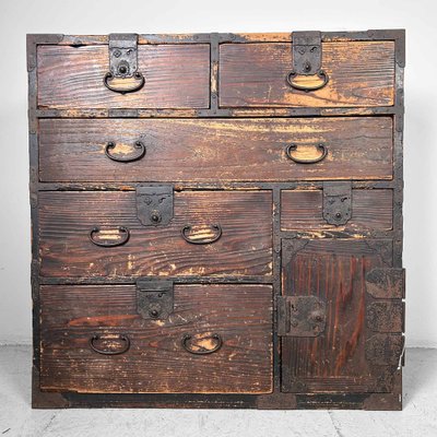 Japanese Traditional Tansu Storage Cabinet, 1890s-DWL-1786427