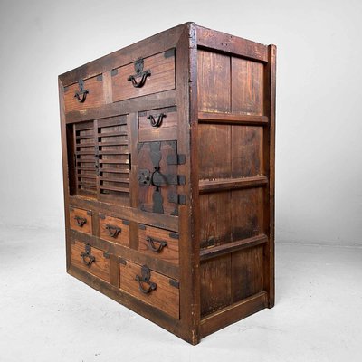 Japanese Traditional Tansu Storage Cabinet, 1890s-DWL-2020480