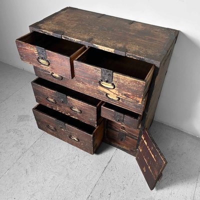 Japanese Traditional Tansu Storage Cabinet, 1890s-DWL-1786427