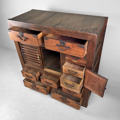 Japanese Traditional Tansu Storage Cabinet, 1890s-DWL-2020480