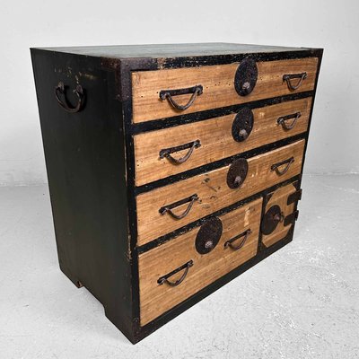 Japanese Traditional Tansu Storage Cabinet, 1890s-DWL-2020387