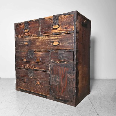 Japanese Traditional Tansu Storage Cabinet, 1890s-DWL-1786427