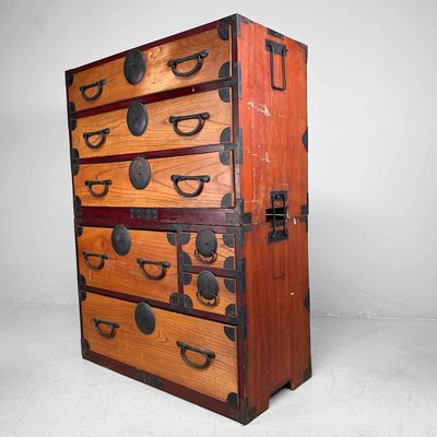 Japanese Traditional Tansu Storage Chest, 1890s-DWL-2020319