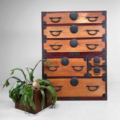 Japanese Traditional Tansu Storage Chest, 1890s-DWL-2020319