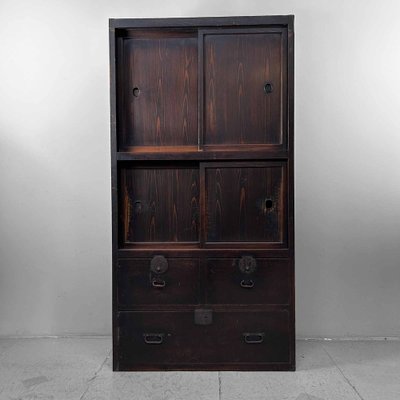 Japanese Wabi Sabi Tansu Cabinet, 1890s-DWL-1803003