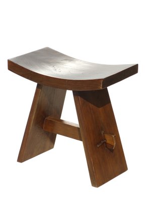 Japanese Wooden Stool-GKB-1795613