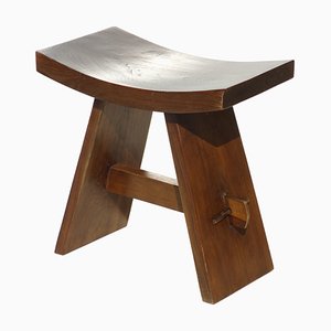 Japanese Wooden Stool-GKB-1795613