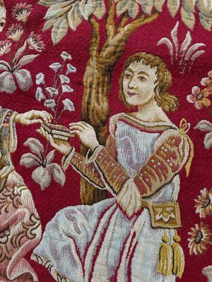 Jaquar Aubusson Tapestry with Medieval Design, 1970s-YMM-1798557