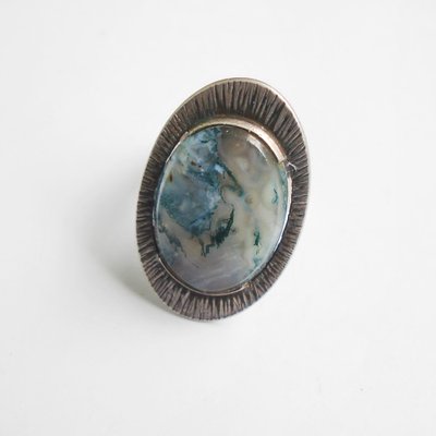 Jasper and Silver Ring by Kupittaan Kulta, Finland-YGE-1327854