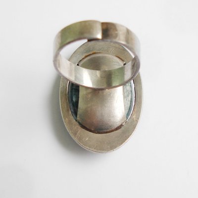 Jasper and Silver Ring by Kupittaan Kulta, Finland-YGE-1327854