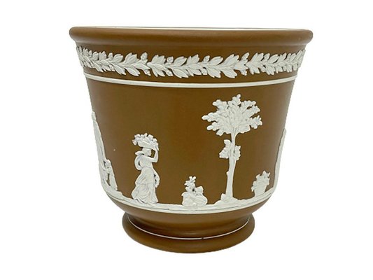 Jasperware Cache Pot from Dudson Brothers of Hanley, England-UCH-1224212