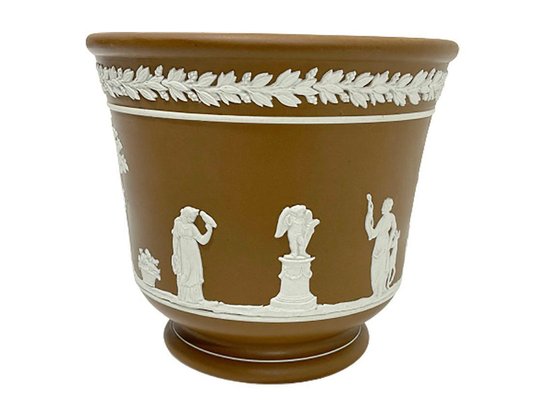 Jasperware Cache Pot from Dudson Brothers of Hanley, England-UCH-1224212