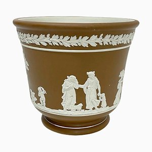 Jasperware Cache Pot from Dudson Brothers of Hanley, England-UCH-1224212