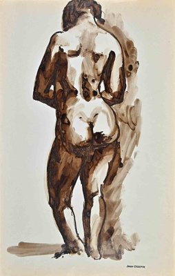 Jean Chapin, Nude of Woman, Watercolor, 1950s-ZCI-1775647