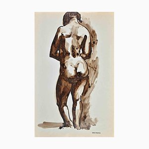 Jean Chapin, Nude of Woman, Watercolor, 1950s-ZCI-1775647