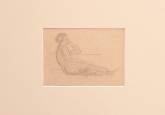 Jean Delpech - Nude - Original Pencil on Paper - 1930s-ZCI-839433