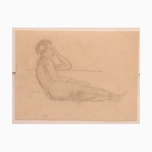 Jean Delpech - Nude - Original Pencil on Paper - 1930s-ZCI-839433